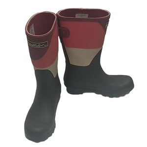 Wind River women's pair of Rain Boots size 6 black, pink, white